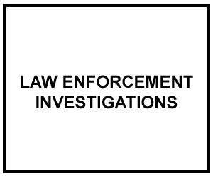 FM 3-19.13: LAW ENFORCEMENT INVESTIGATIONS