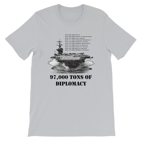 97,000 tons of diplomacy | Short-Sleeve Unisex T-Shirt