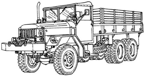 M44 2-1/2 -Ton, 6x6 Truck