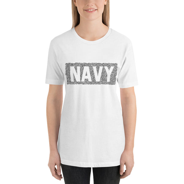 NAVY Chaos Pattern | Short-Sleeve Unisex T-Shirt