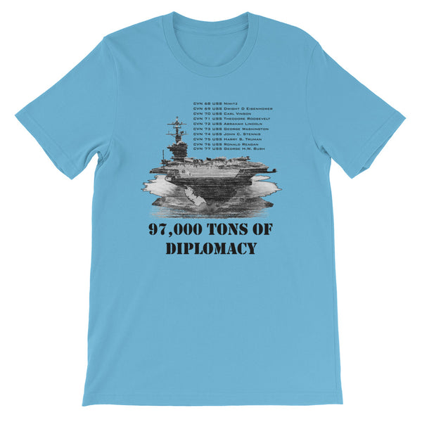 97,000 tons of diplomacy | Short-Sleeve Unisex T-Shirt